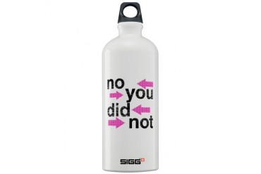 NO YOU DID NOT.jpg Humor Sigg Water Bottle 1.0L by CafePress