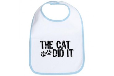The Cat Did It Funny Bib by CafePress
