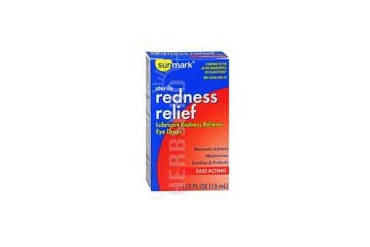 Sunmark Sterile Redness Relief Lubricant Eye Drops 0.5 oz