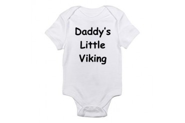 Daddy's Little Viking Sports Infant Bodysuit by CafePress