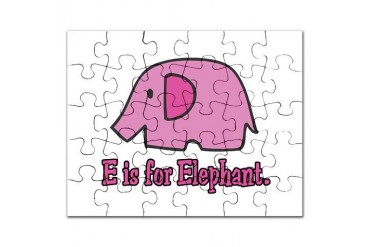pink elephant copy.jpg Pets Puzzle by CafePress