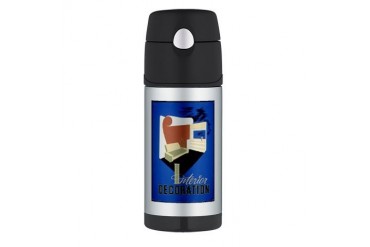 wpa 361.jpg Vintage Thermos Bottle 12oz by CafePress