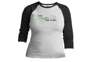 Semper Fi Type of Girl Military Jr. Raglan by CafePress