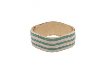 eslystyle.com Mild Wavy Green Pearl Horizontal Line Bangle