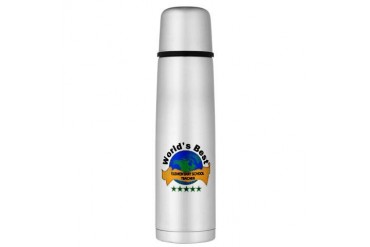 Large Thermos Bottle Teacher Large Thermosreg; Bottle by CafePress