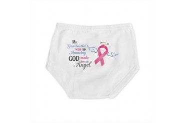 My Grandmother An Angel - Breast cancer awareness Diaper Cover by CafePress