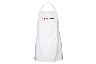 Invisible Moose Moose Apron by CafePress