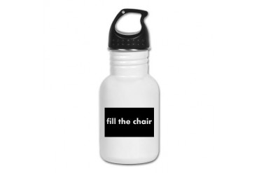 FILL THE CHAIR Conservative Kid's Water Bottle by CafePress