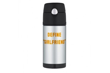 defgrl.psd Funny Thermos Bottle 12oz by CafePress