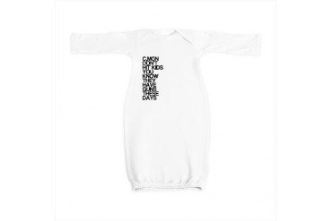 Dont Hit Kids, They Have Guns Funny Baby Gown by CafePress