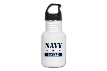 Navy Uncle Navy Kid's Water Bottle by CafePress