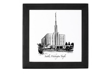Seattle, Washington Temple Utah Keepsake Box by CafePress