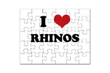 RHINOS.png Funny Puzzle by CafePress