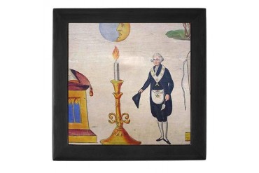 Masonic / Washington Freemasonry Keepsake Box by CafePress