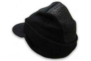 Head Spin Beanie With Visor - BBOY Headspin Beanie With Visor (Black/Black)