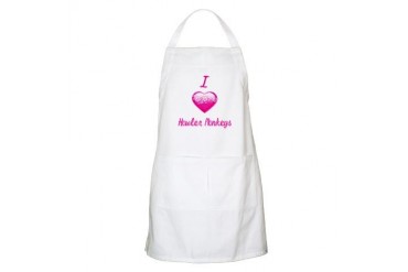 I Love/Heart Howler Monkeys Animals Apron by CafePress