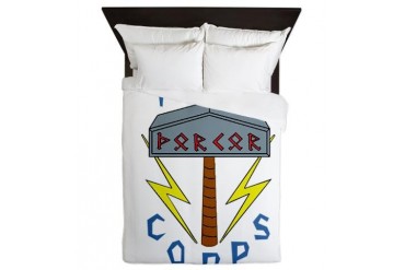 Thor Corps Hammer Large Viking Queen Duvet by CafePress