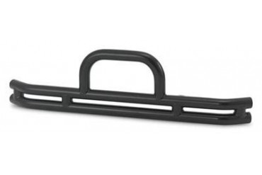 Warrior Double Tube Front Bumper with Hoop in Black Powder Coat  48510 Front Bumpers