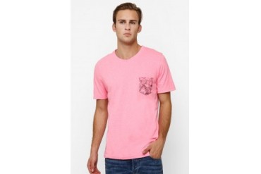 Men's Top Knitting Solid R-Neck Tee