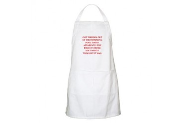 swimming Funny Apron by CafePress