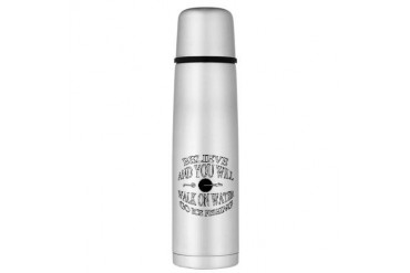 Believe ice fishing Large Thermos Bottle Funny Large Thermosreg; Bottle by CafePress