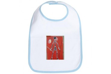 ABORIGINAL TOILET ART Art Bib by CafePress