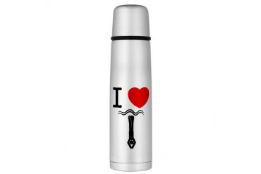 Deep Diving Large Thermos Bottle Funny Large Thermosreg; Bottle by CafePress