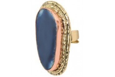 Obliquely Cobalt Ring