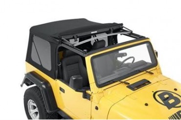 Bestop Supertop NX with Tinted Windows in Matte Black Twill 54820-17 Soft Tops