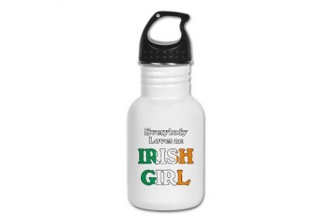 Everybody Loves an Irish Girl 2 Irish Kid's Water Bottle by CafePress
