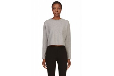 T By Alexander Wang Grey Dolman Sleeve T shirt