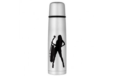 Cellist Large Thermos Bottle Music Large Thermosreg; Bottle by CafePress