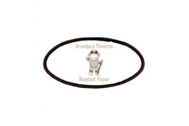Grandpa's Baseball Monkey Family Patches by CafePress