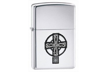 Celtic Cross Chrome Zippo