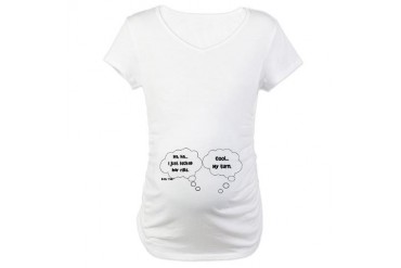 I JUST KICKED MOM..."TWINS" Maternity T-Shirt