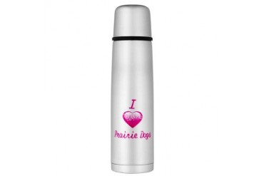 I Love/Heart Prairie Dogs Large Thermos Bottle Animals Large Thermosreg; Bottle by CafePress
