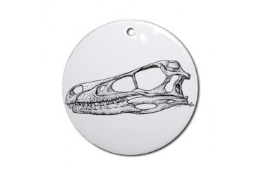 Velociraptor Ornament Round Dinosaur Round Ornament by CafePress