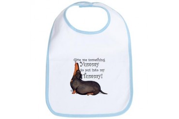 Weighty Weiner Dog Funny Bib by CafePress