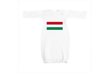 Hungary.jpg Green Baby Gown by CafePress