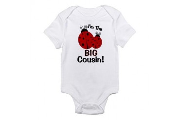 I'm The BIG Cousin! Ladybug Infant Bodysuit