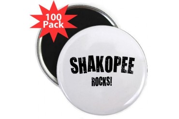 Shakopee Rocks Minnesota 2.25 Magnet 100 pack by CafePress
