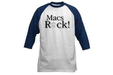 Macs Rock Geek Baseball Jersey by CafePress