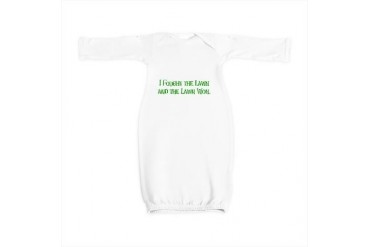 I Fought the Lawn Funny Baby Gown by CafePress