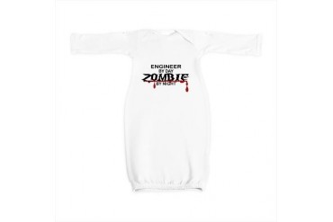 Engineer Zombie Military Baby Gown by CafePress
