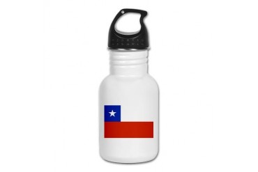 Flag of Chile Flag Kid's Water Bottle by CafePress