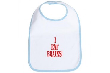 I Eat Brains Baby Bib by CafePress