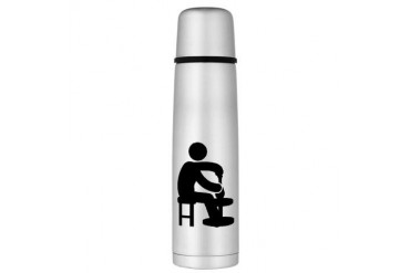 Pottery Large Thermos Bottle Humor Large Thermosreg; Bottle by CafePress