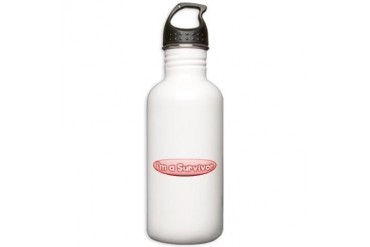 Breast Cancer Survivor Breast cancer Stainless Water Bottle 1.0L by CafePress