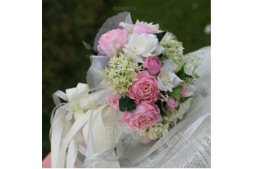 Colorful Round Satin/Organza Bridal Bouquets (124032115)