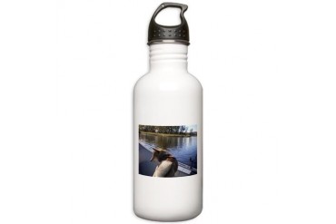 tokyo on the lake Dog Stainless Water Bottle 1.0L by CafePress